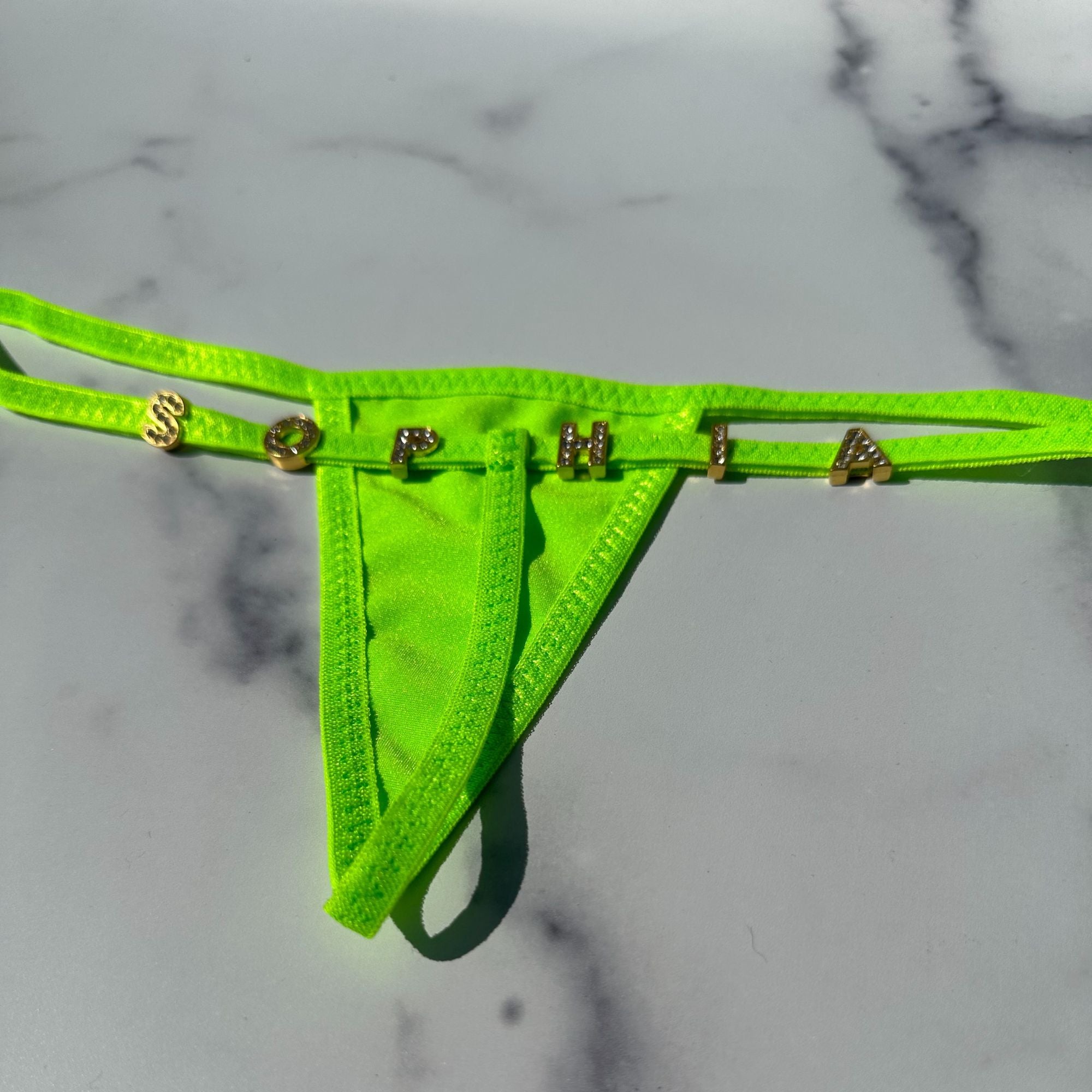 Custom Bling Mini Micro G-String Thongs