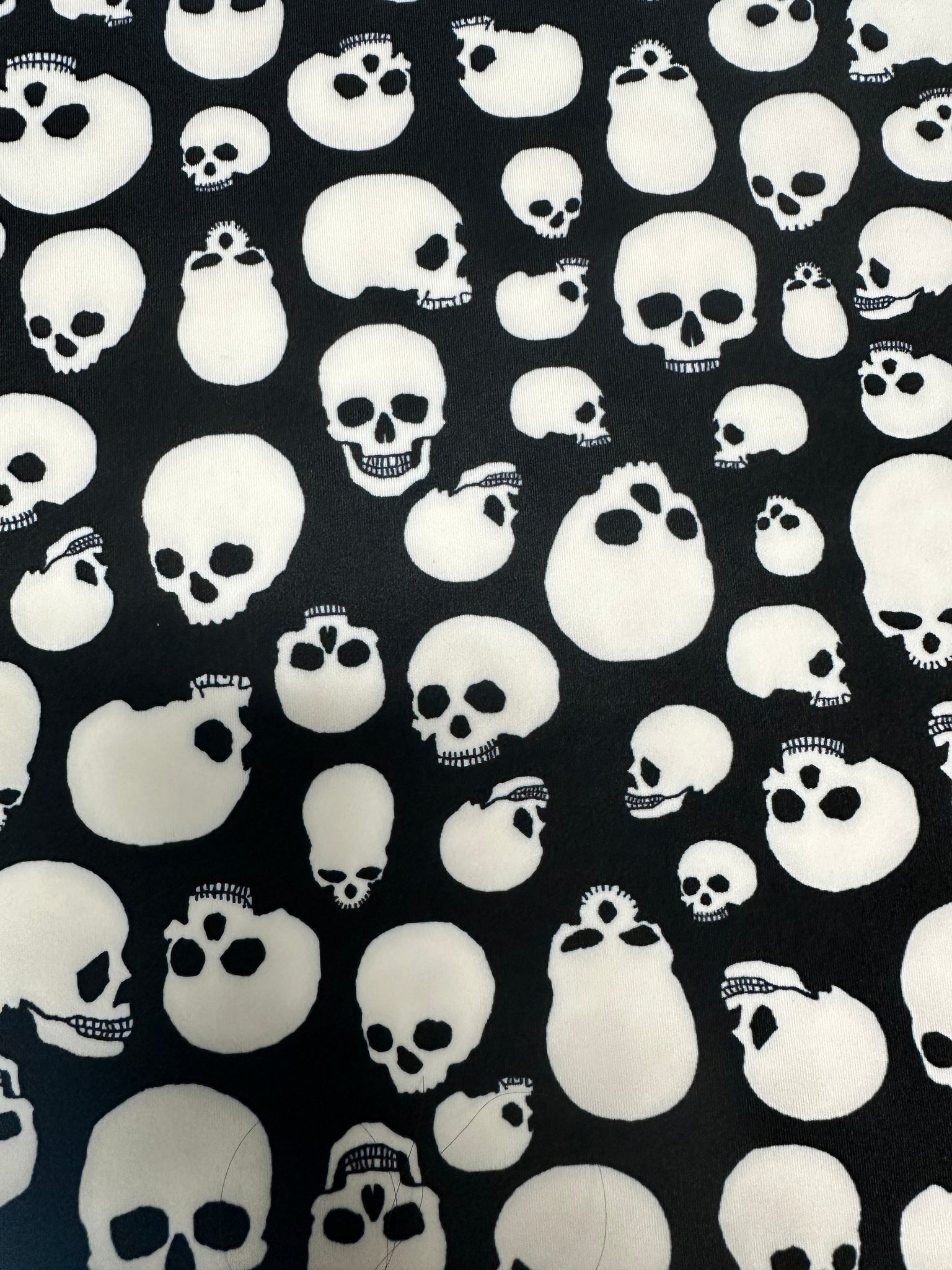 Micro G-String - White Skulls - Black String